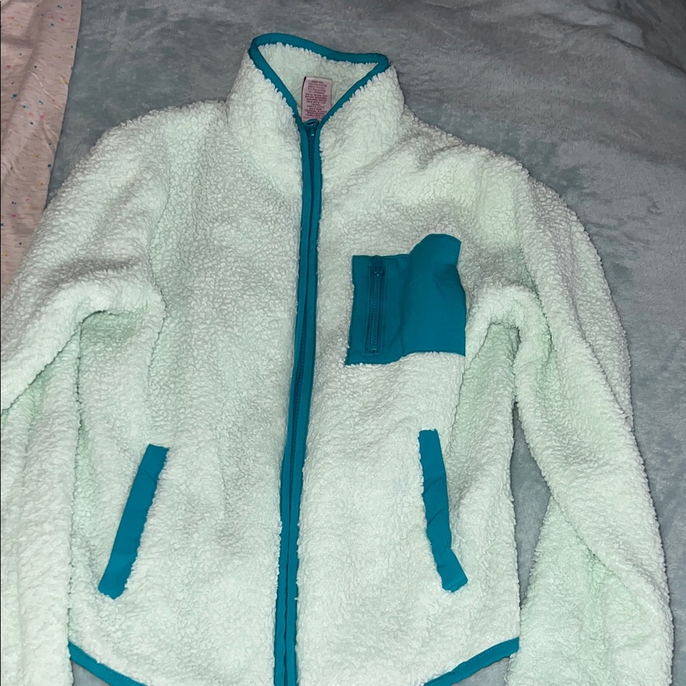 SO Kids Fleece Jacket with Teal Details